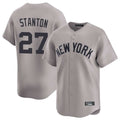 Mdoa NY.Yankees #27 Giancarlo Stanton Player Gray Limited Home Stitched Jerseys