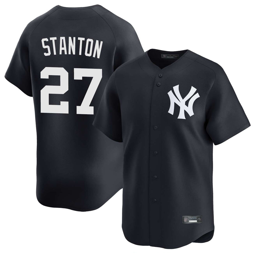 Mdoa NY.Yankees #27 Giancarlo Stanton Player Navy Limited Home Stitched Jerseys