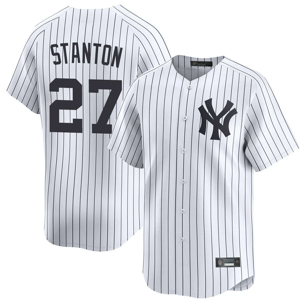 Mdoa NY.Yankees #27 Giancarlo Stanton Player White Limited Home Stitched Jerseys