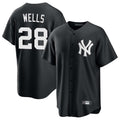 Mdoa NY.Yankees #28 Austin Wells Player Black Game Home Stitched Jerseys