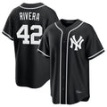 Mdoa NY.Yankees #42 Mariano Rivera Player Black Out Game Home Stitched Jerseys