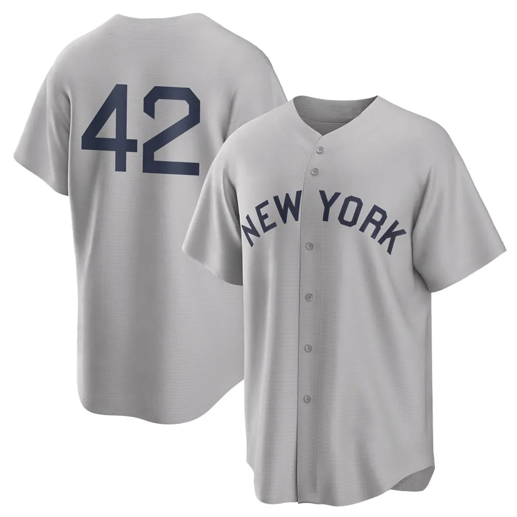 Mdoa NY.Yankees #42 Mariano Rivera Player Gray Field of Dreams Game Stitched Jerseys