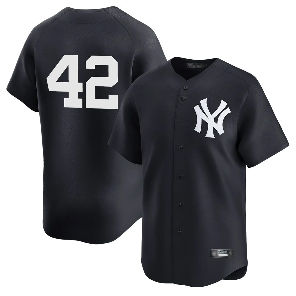 Mdoa NY.Yankees #42 Mariano Rivera Player Navy Alternate Limited Stitched Jerseys