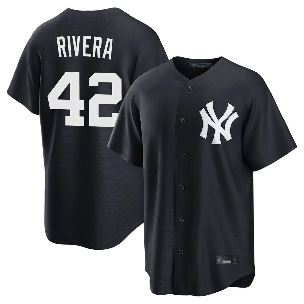 Mdoa NY.Yankees #42 Mariano Rivera Player Navy Game Home Stitched Jerseys