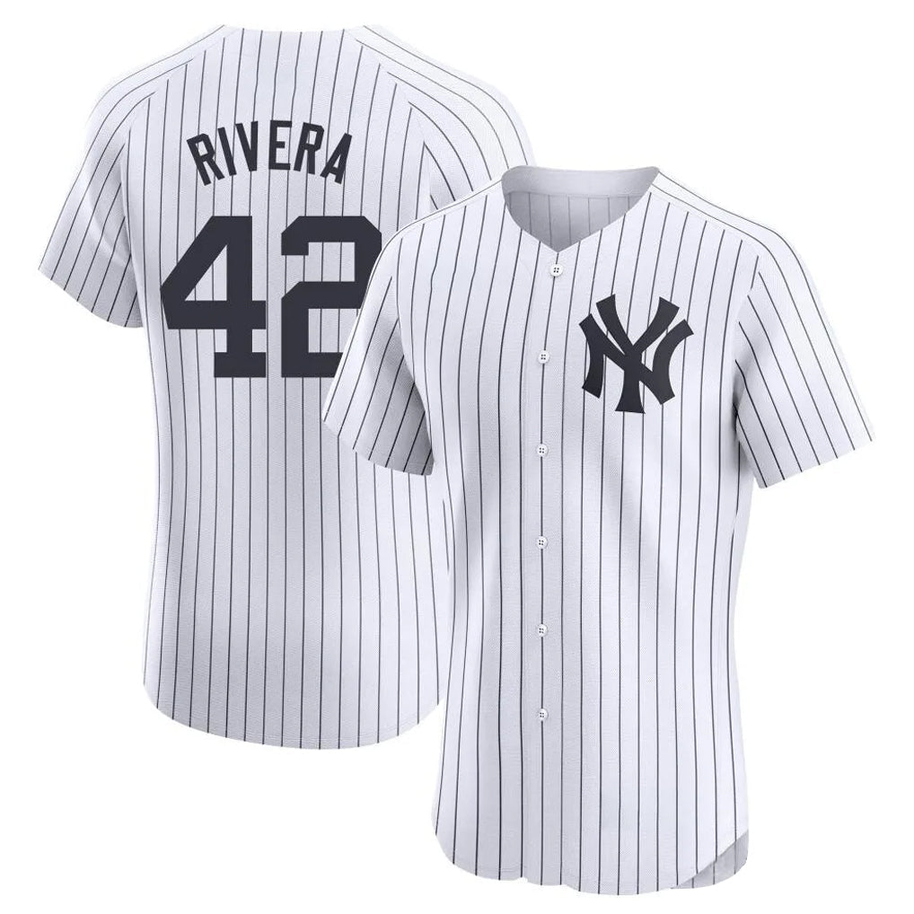 Mdoa NY.Yankees #42 Mariano Rivera Player White Limited Elite Home Stitched Jerseys
