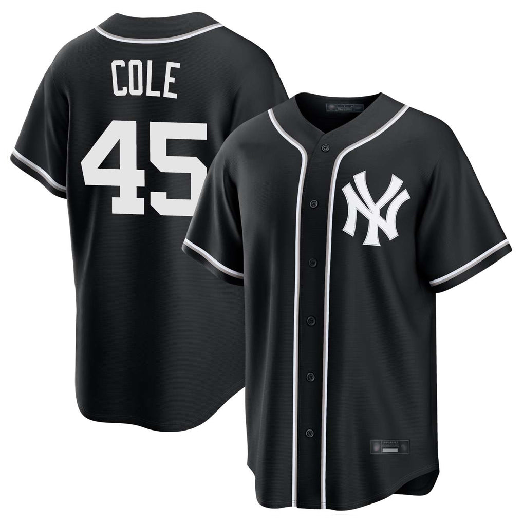 Mdoa NY.Yankees #45 Gerrit Cole Player Black Out Game Home Stitched Jerseys