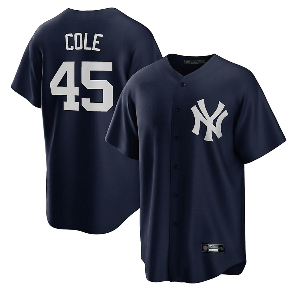 Mdoa NY.Yankees #45 Gerrit Cole Player Navy Game Home Stitched Jerseys