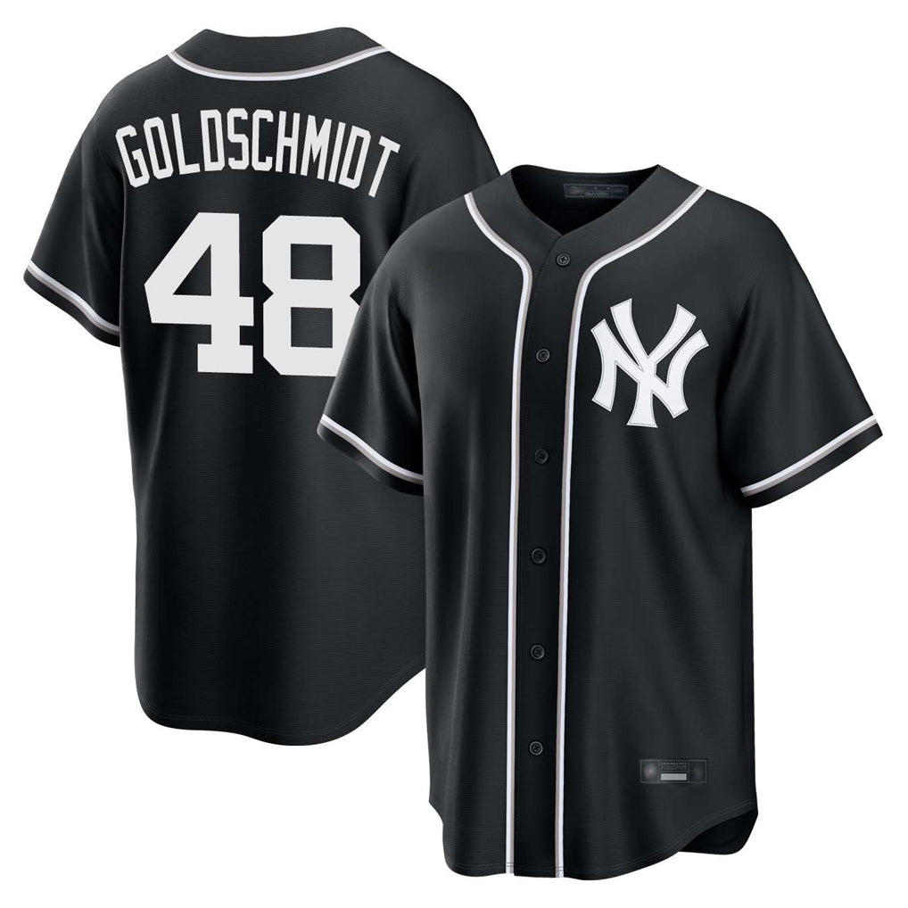 Mdoa NY.Yankees #48 Paul Goldschmidt Player Black Out Game Home Stitched Jerseys