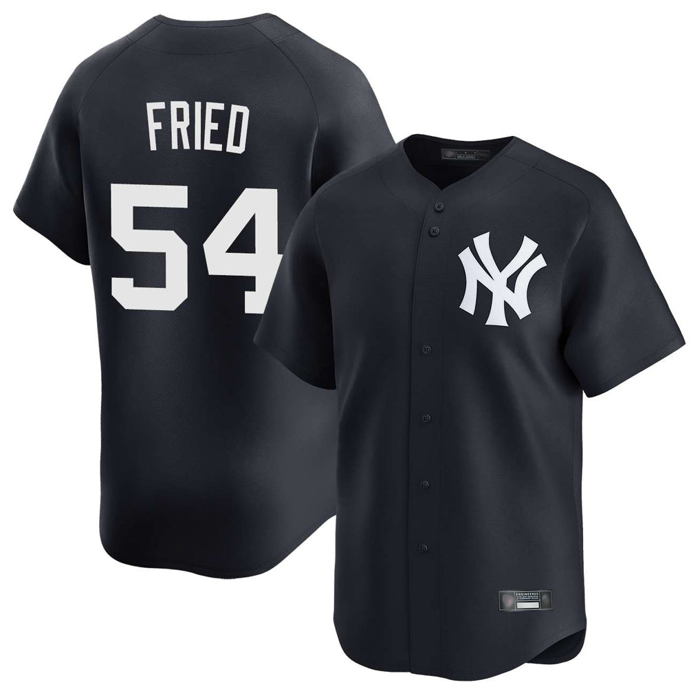 Mdoa NY.Yankees #54 Max Fried Player Navy Limited Game Stitched Jerseys