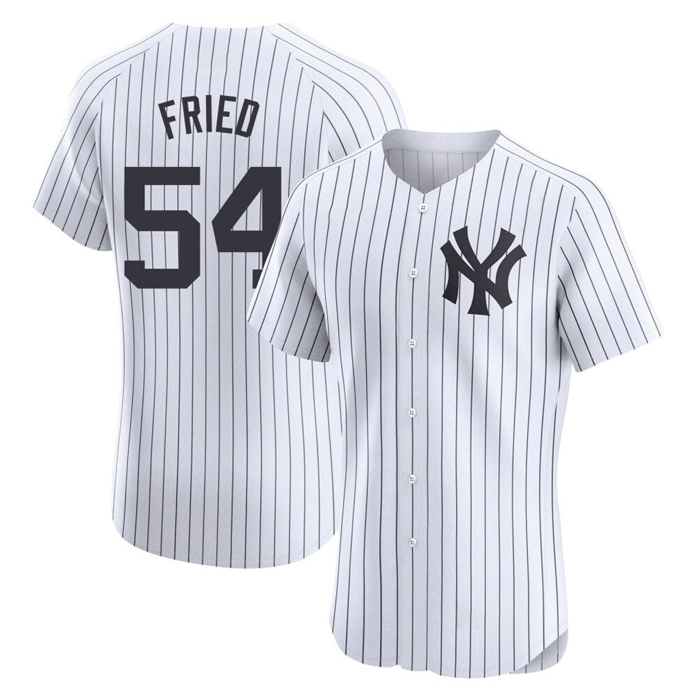 Mdoa NY.Yankees #54 Max Fried Player White Limited Elite Home Stitched Jerseys