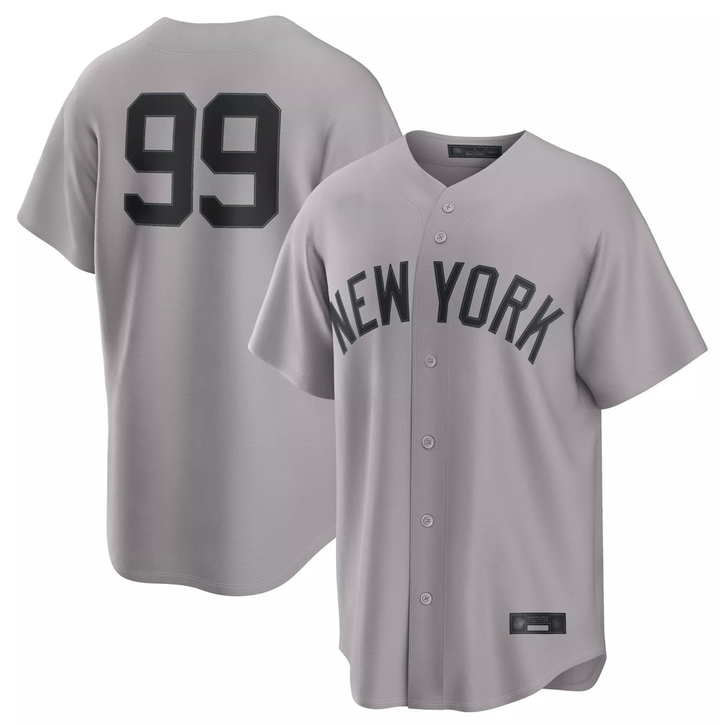 Mdoa NY.Yankees #99 Aaron Judge Player Gray Game Home Stitched Jerseys