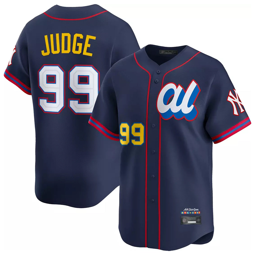 Mdoa NY.Yankees #99 Aaron Judge Player Navy All Star Limited Home Stitched Jerseys