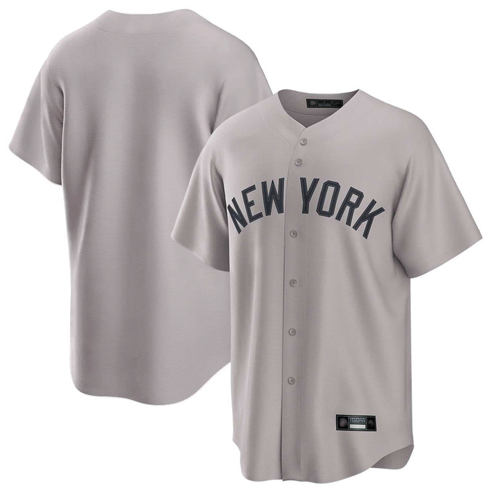 Mdoa NY.Yankees Blank Player Gray Game Home Stitched Jerseys