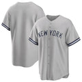 Mdoa NY.Yankees Blank Player Gray Road Game Stitched Jerseys