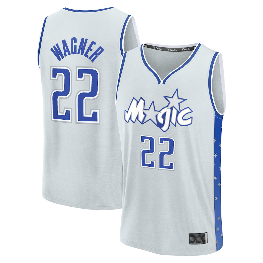 Mdoa O.Magic #22 Franz Wagner  Silver 2025-26 City Edition Fast Break Jerseys