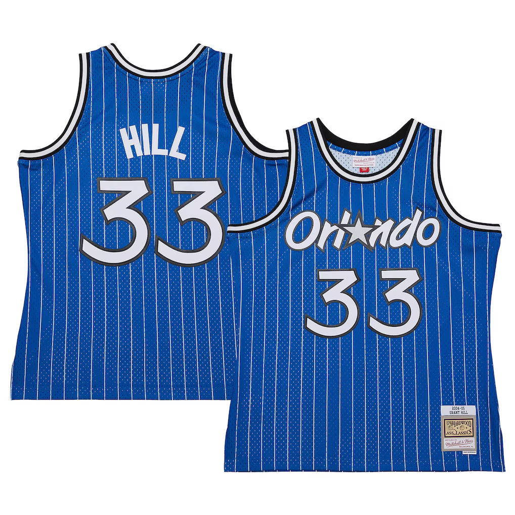 Mdoa O.Magic #33 Grant Hill Mitchell & Ness Blue 2004-05 Hardwood Classics Swingman Jerseys