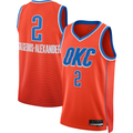 Mdoa OC.Thunder #2 Shai Gilgeous-Alexander Orange Swingman Stitched Jerseys - Statement Edition