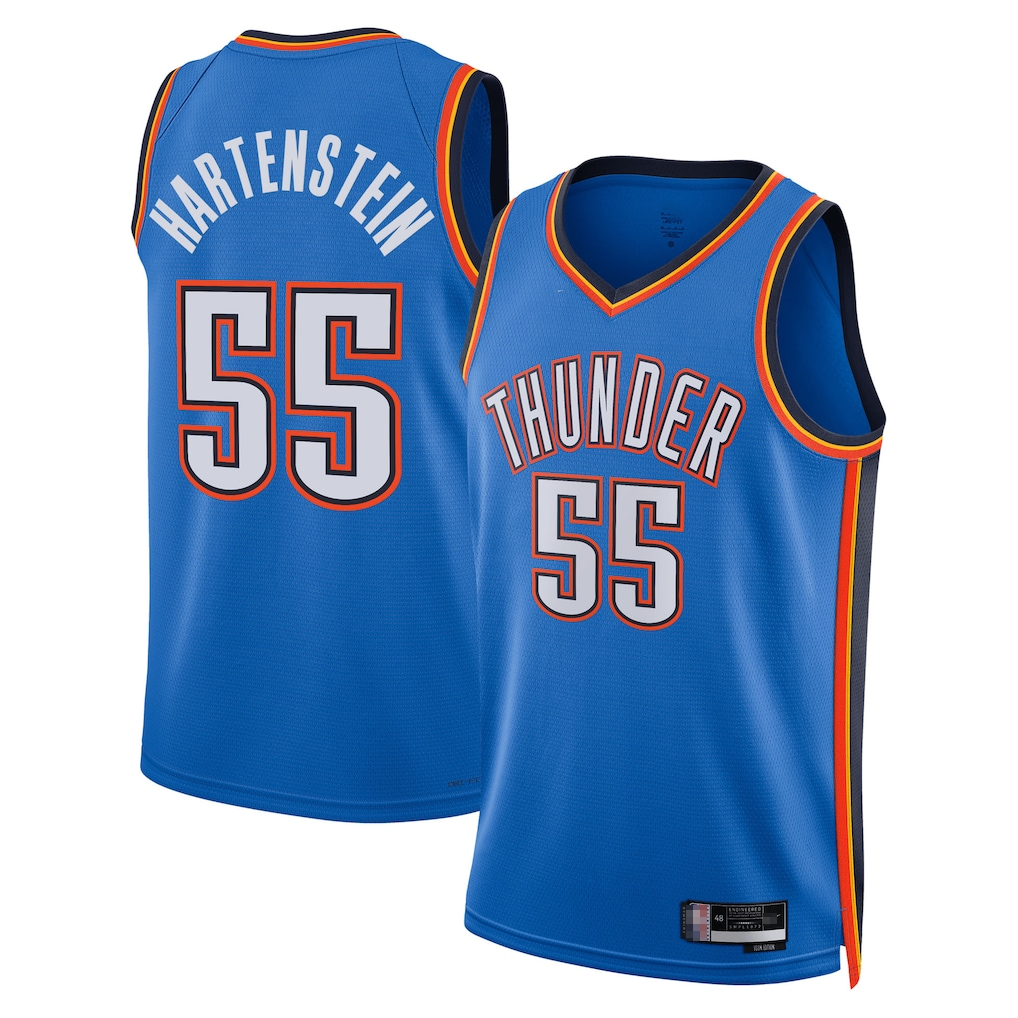 Mdoa OC.Thunder #55 Isaiah Hartenstein Blue Swingman Stitched Jerseys - Icon Edition