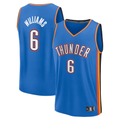 Mdoa OC.Thunder #6 Jaylin Williams Blue Fast Break Replica Player Stitched Jerseys - Icon Edition