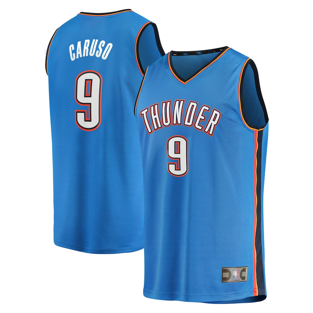 Mdoa OC.Thunder #9 Alex Caruso Blue Fast Break Replica Player Stitched Jerseys - Icon Edition