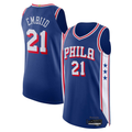 Mdoa P.76ers #21 Joel Embiid Royal Authentic Jerseys - Icon Edition
