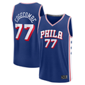 Mdoa P.76ers #77 V. J. Edgecombe Royal 2025 Draft First Round Pick Fast Break Replica Jerseys - Icon Edition