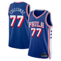 Mdoa P.76ers #77 V. J. Edgecombe Royal 2025 Draft First Round Pick Swingman Jerseys - Icon Edition