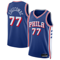 Mdoa P.76ers #77 VJ Edgecombe Royal Swingman Jerseys - Icon Edition