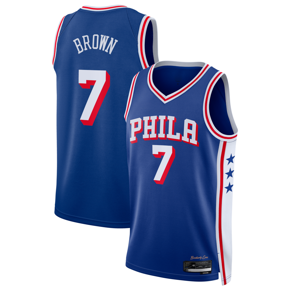 Mdoa P.76ers #7 Royal Swingman Jerseys - Icon Edition