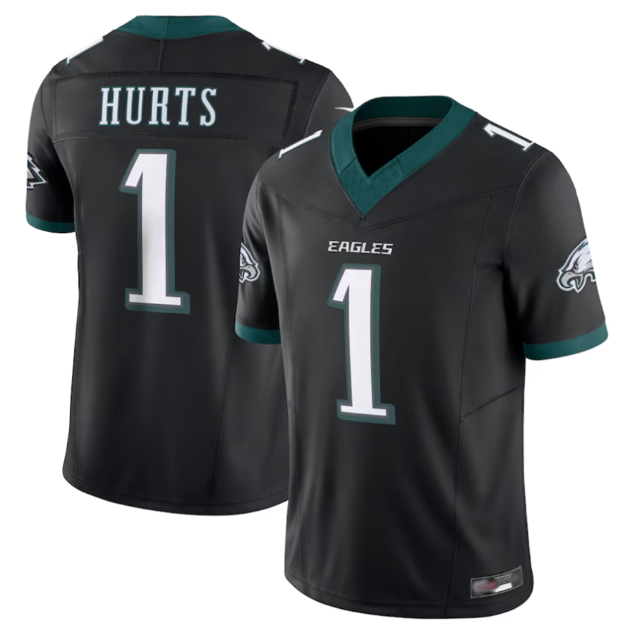 Mdoa P.Eagles #1 Jalen Hurts Player Black Vapor F.U.S.E. Limited Stitched Jerseys