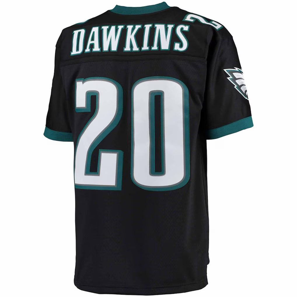 Mdoa P.Eagles #20 Brian Dawkins Mitchell & Ness Black Big & Tall 2004 Retired Player Replica Stitched Jerseys