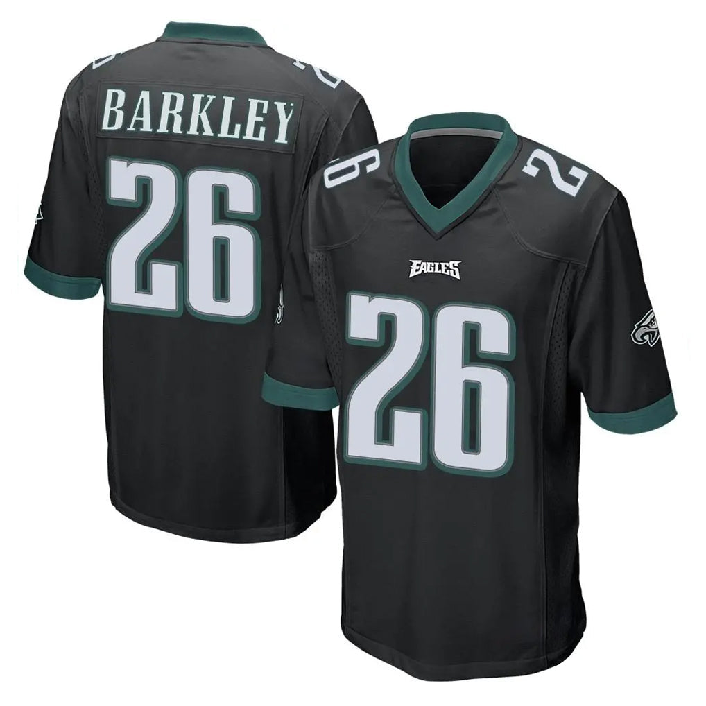 Mdoa P.Eagles #26 Saquon Barkley Player Black Home Game Stitched Jerseys
