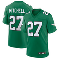 Mdoa P.Eagles #27 Quinyon Mitchell Player Kelly Green Replica Game Stitched Jerseys