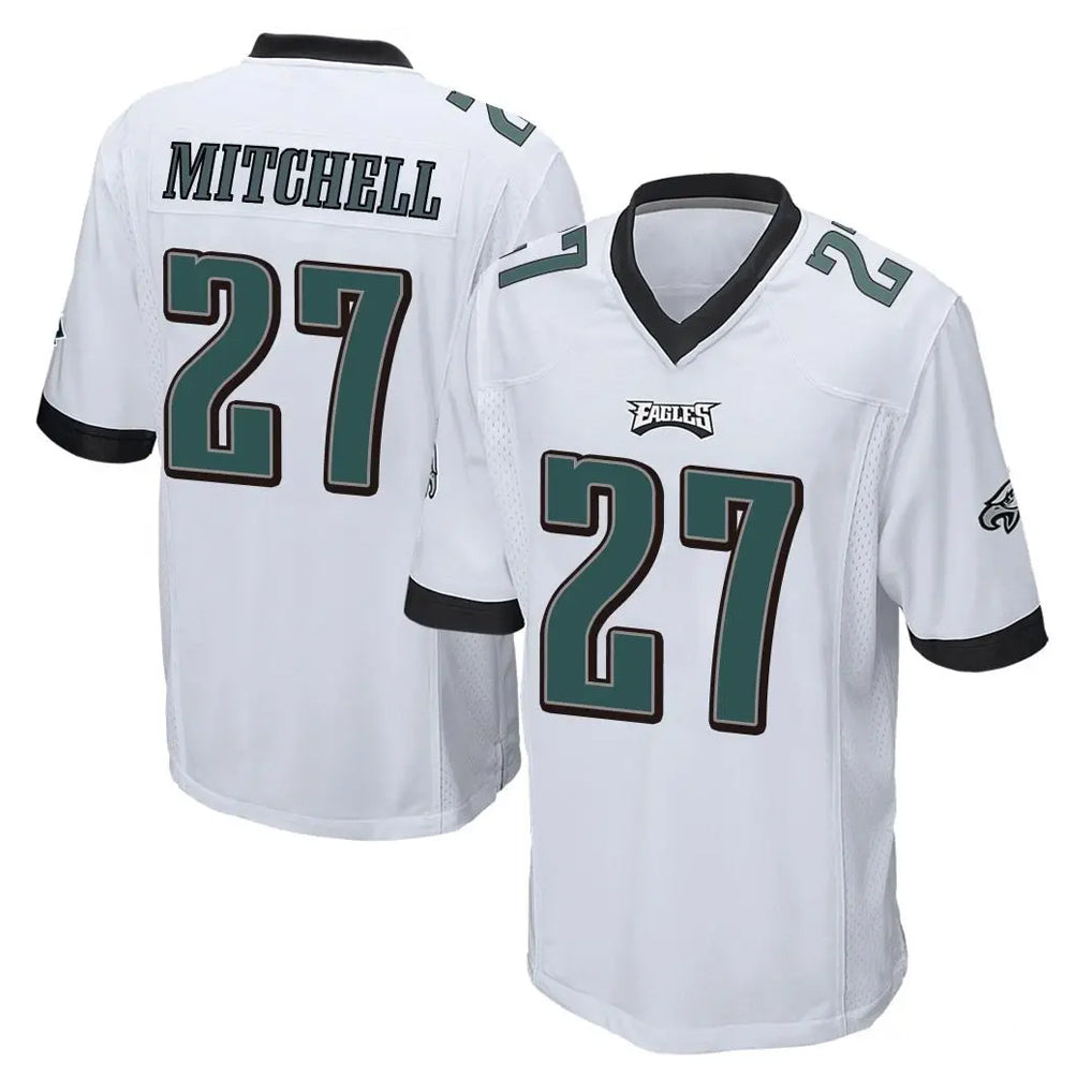 Mdoa P.Eagles #27 Quinyon Mitchell Player White Home Game Stitched Jerseys