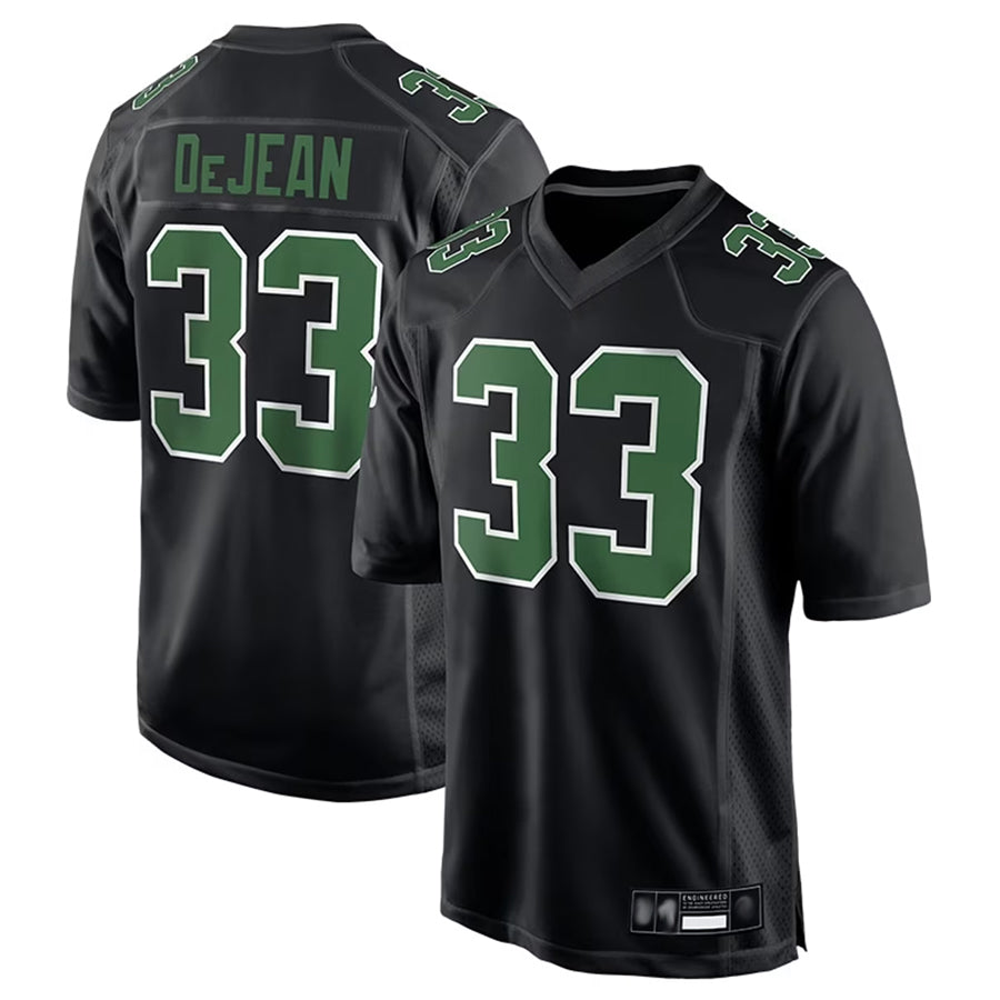 Mdoa P.Eagles #33 Cooper DeJean Player Black Carbon Kelly Stitched Jerseys