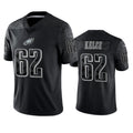 Mdoa P.Eagles #62 Jason Kelce Player Black REFLECTIVE Limited Stitched Jerseys