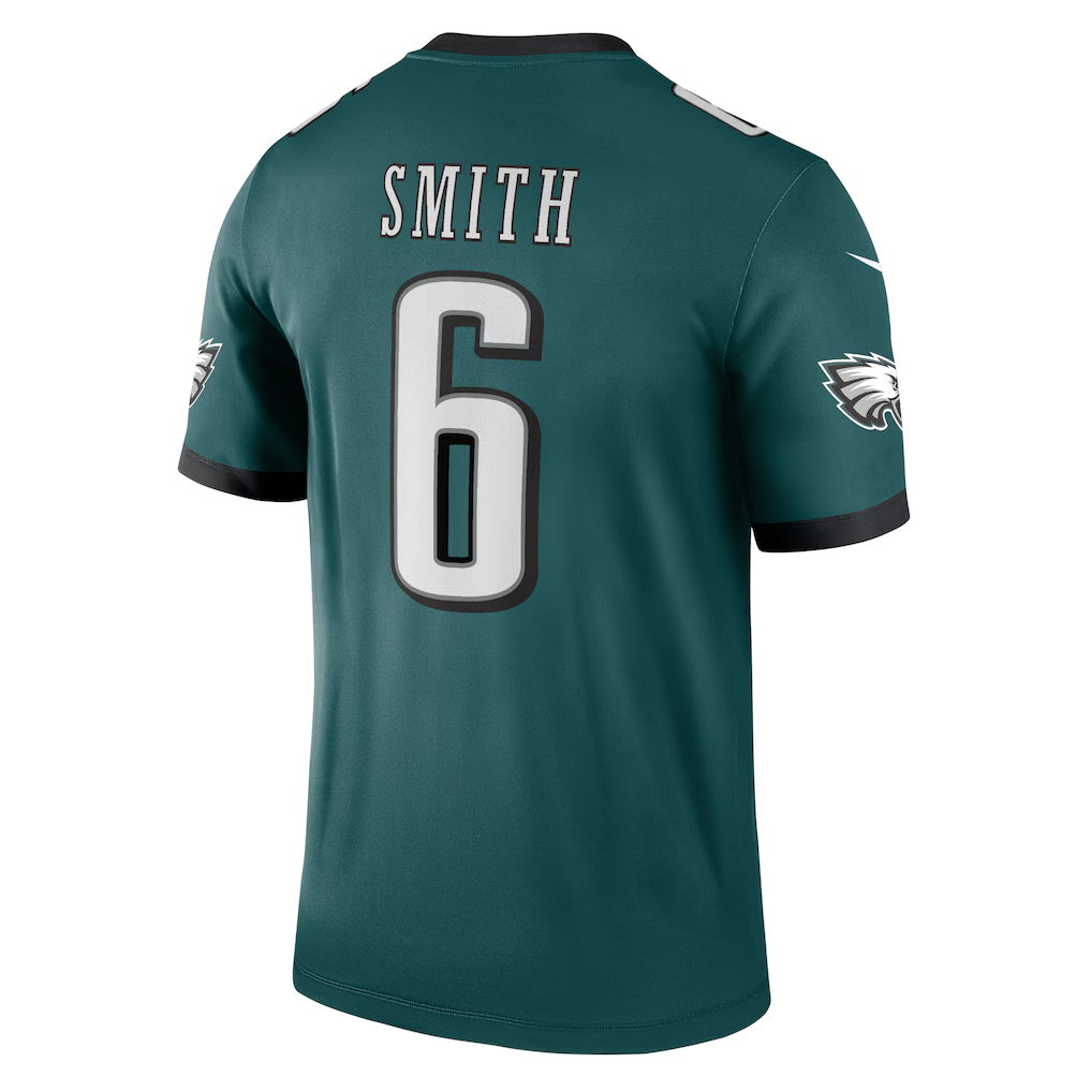 Mdoa P.Eagles #6 DeVonta Smith Green Legend Player Performance Top Stitched Jerseys