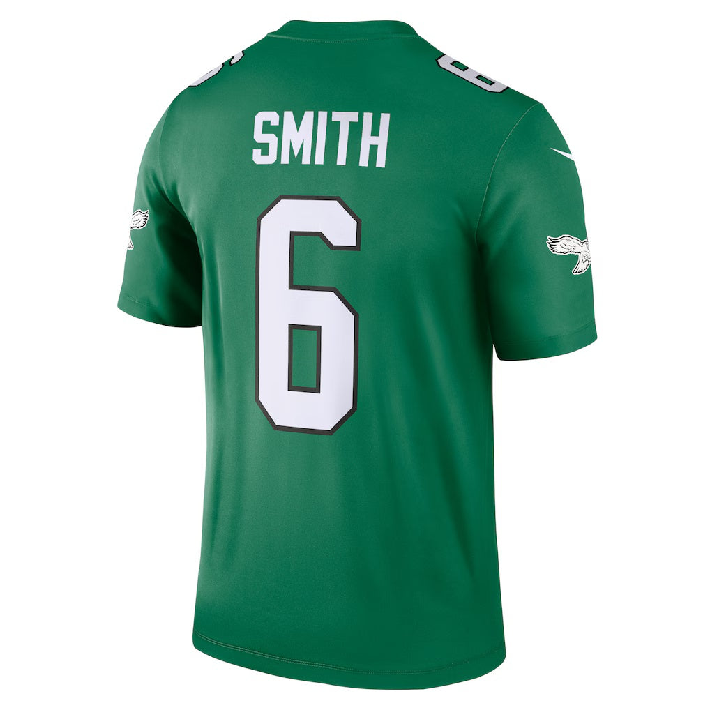 Mdoa P.Eagles #6 DeVonta Smith Kelly Green Legend Player Performance Top Stitched Jerseys