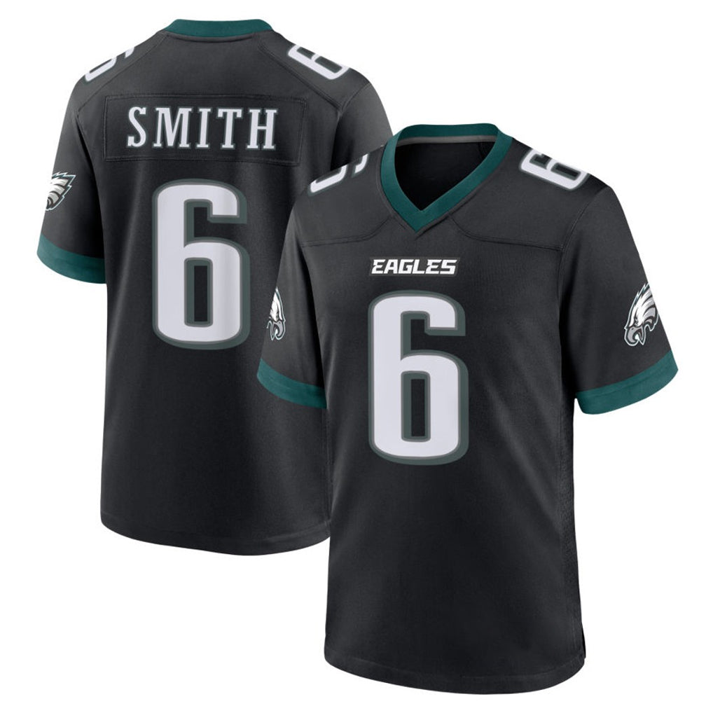 Mdoa P.Eagles #6 DeVonta Smith Player Black Game Home Stitched Jerseys