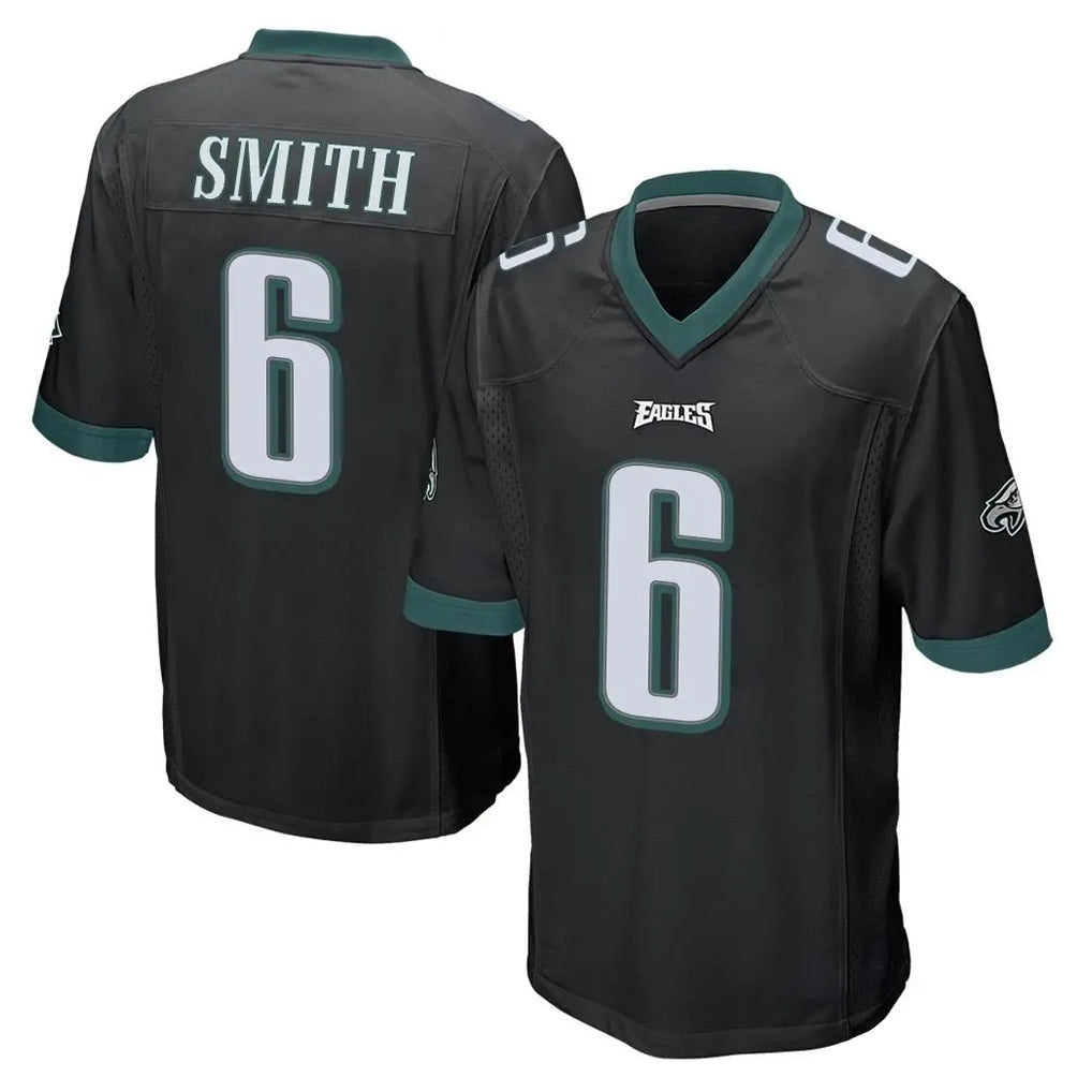 Mdoa P.Eagles #6 DeVonta Smith Player Black Home Game Stitched Jerseys
