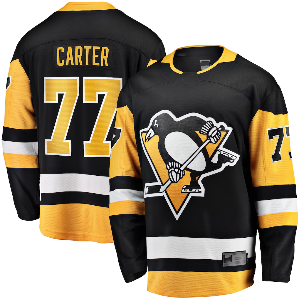 Mdoa P.Penguins #77 Jeff Carter Black Home Breakaway Replica Jerseys