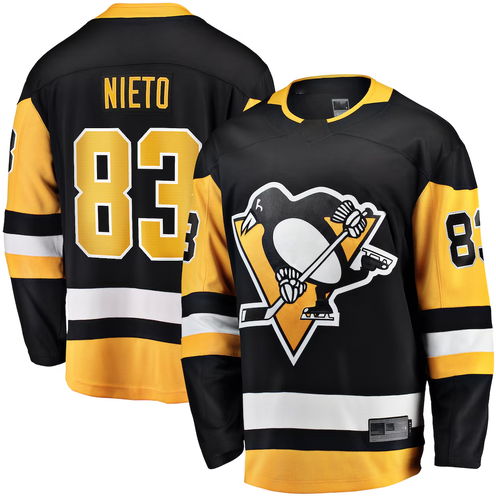 Mdoa P.Penguins #83 Matt Nieto Black Home Breakaway Jerseys