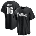 Mdoa P.Phillies #16 Brandon Marsh Player Black Alt Fashion Home Game Stitched Jerseys