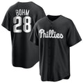 Mdoa P.Phillies #28 Alec Bohm Player Black Home Game Stitched Jerseys