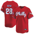 Mdoa P.Phillies #28 Alec Bohm Player Red Phillies & Eagles Vapor Premier Limited Stitched Jerseys