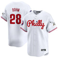 Mdoa P.Phillies #28 Alec Bohm Player White Phillies & Eagles Vapor Premier Limited Stitched Jerseys