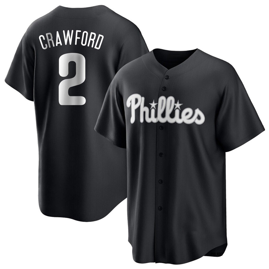 Mdoa P.Phillies #2 Justin Crawford Player Black Alt Fashion Home Game Stitched Jerseys