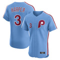 Mdoa P.Phillies #3 Bryce Harper Player Light Blue Home Limited Elite Stitched Jerseys