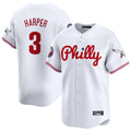 Mdoa P.Phillies #3 Bryce Harper Player White Phillies & Eagles Vapor Premier Limited Stitched Jersey
