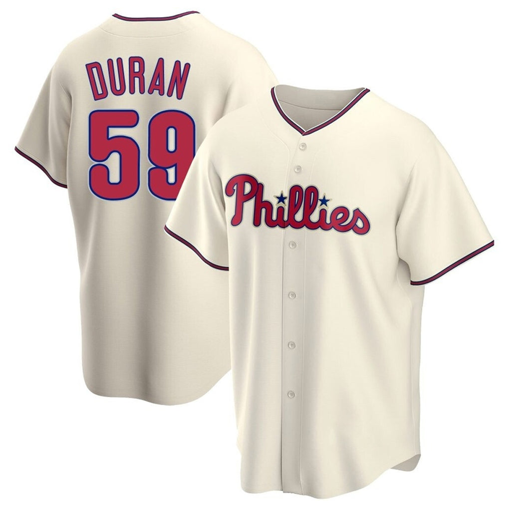 Mdoa P.Phillies #59 Jhoan Duran Player Cream Home Game Stitched Jerseys